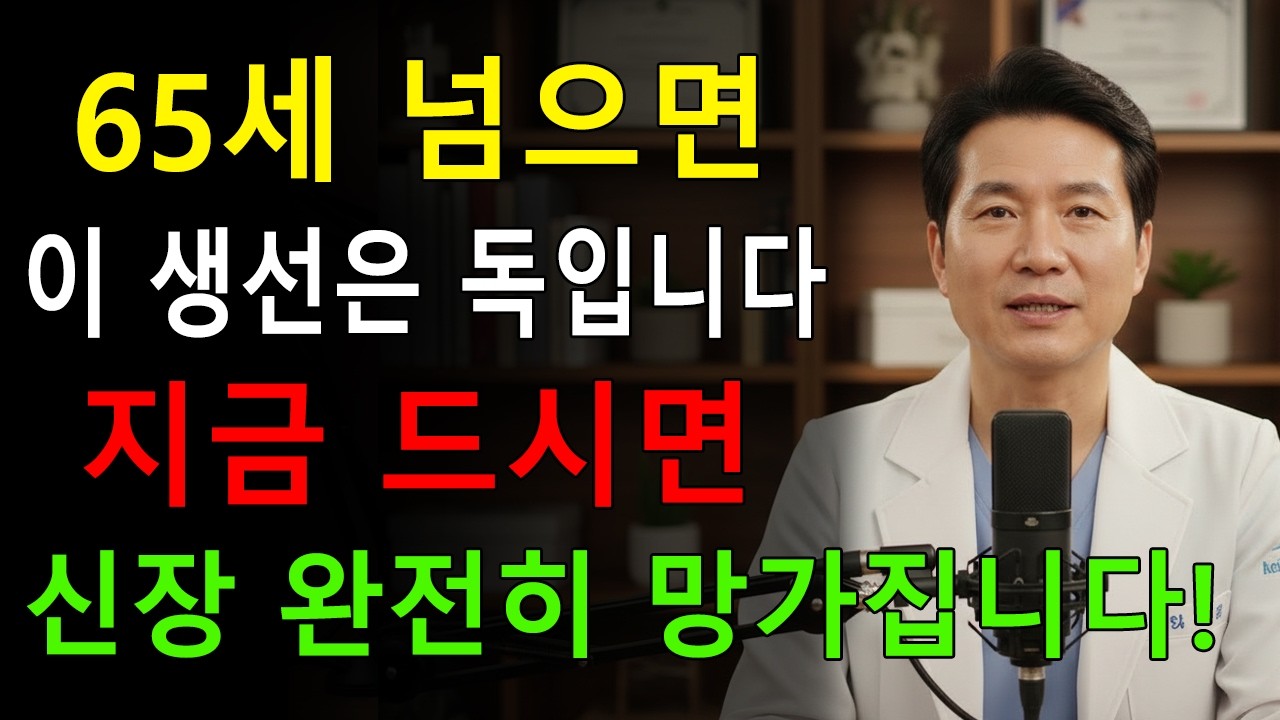 이 생선, 계속 드시면 콩팥이 먼저 늙습니다! 신장을 망치는 위험 생선 TOP3 | 시니어 지혜