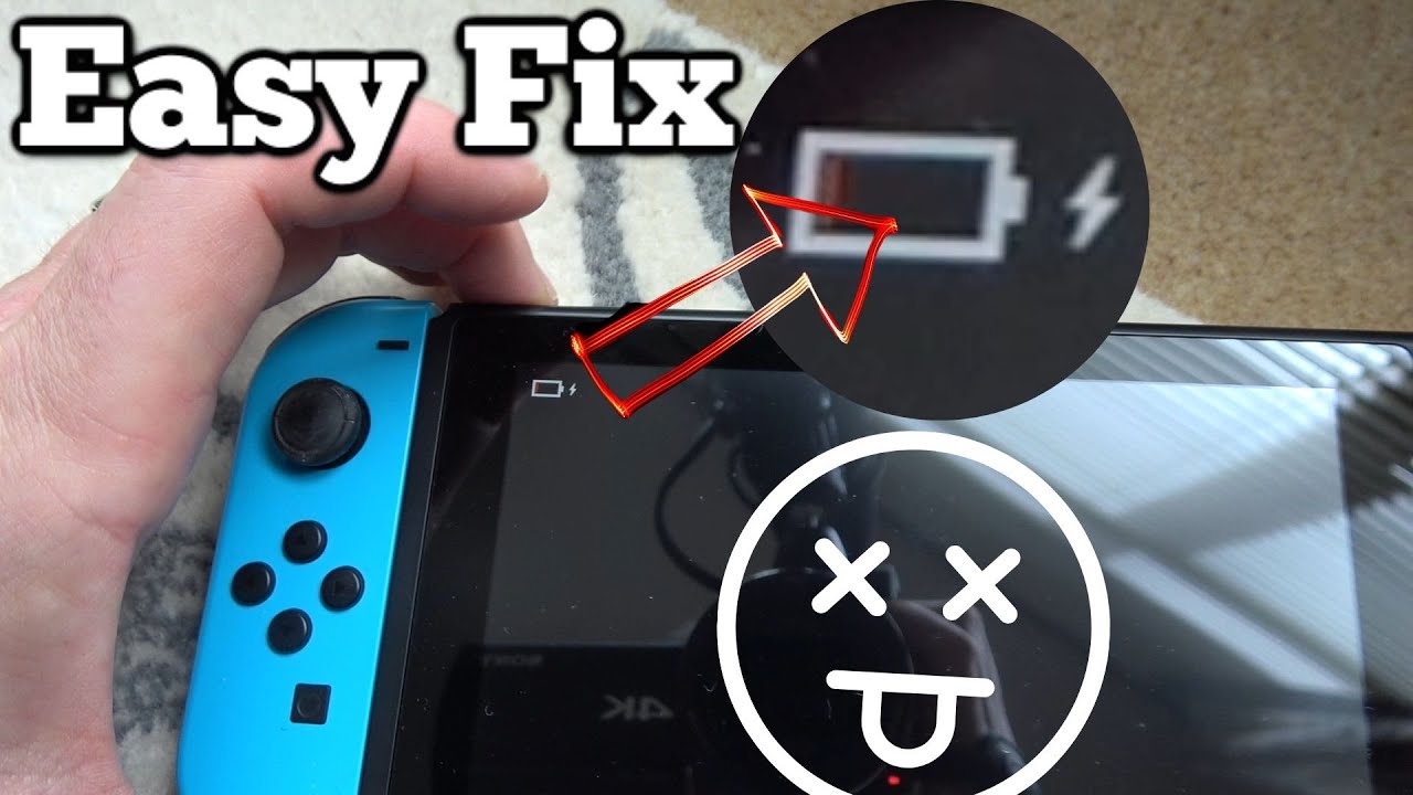 Как исправить неработающий Nintendo Switch с символом батареи — если он не включается