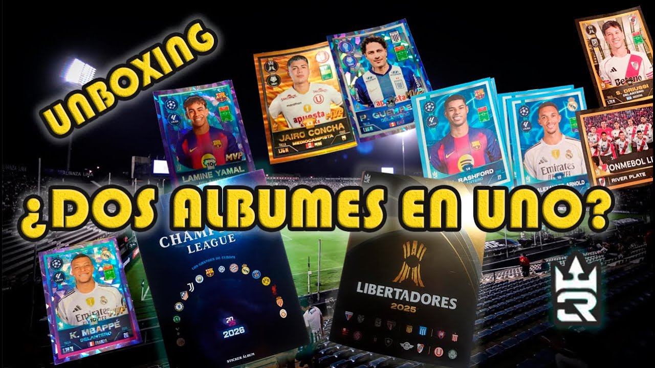 Album dos en uno Champions 2026 y Copa Libertadores 2025