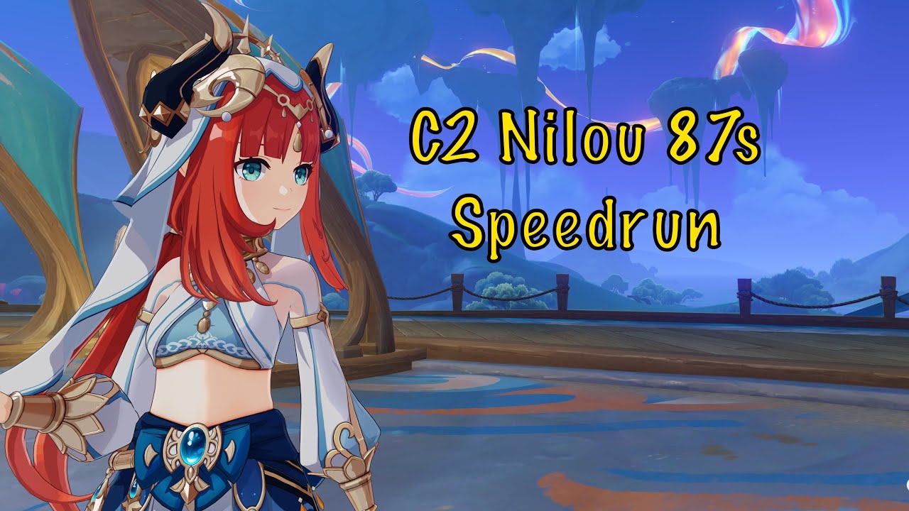 C2 Nilou 87s Luna 2 Top Half Continuous Speedrun | Genshin Impact