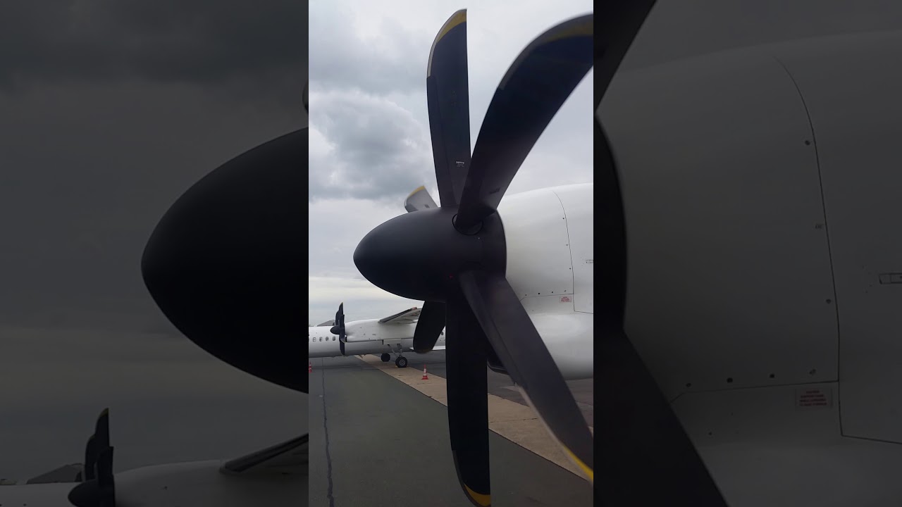 Eurowings Bombardier DHC-8-400 Engine #2 Startup