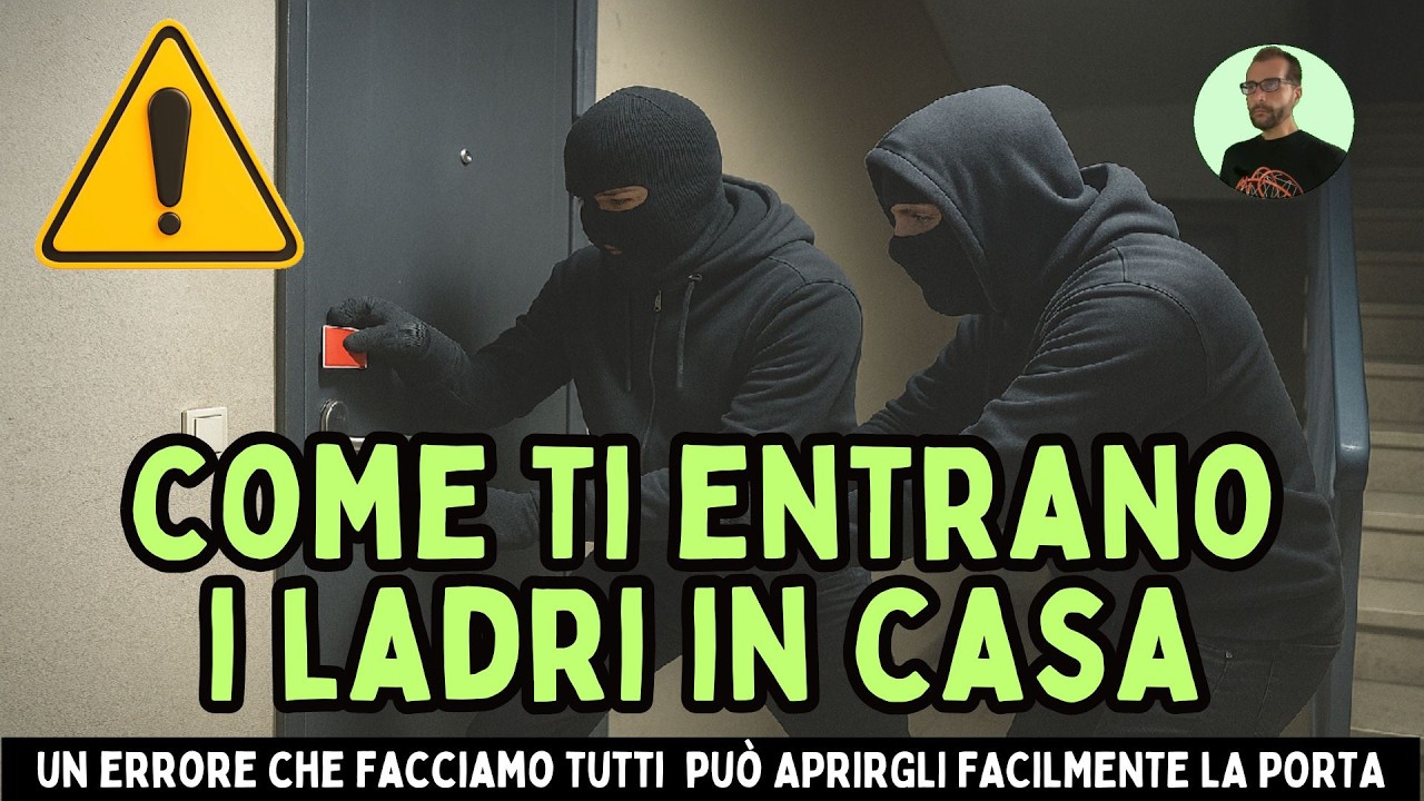UN'ABITUDINE MOLTO COMUNE PUÒ TRASFORMARTI IN BERSAGLIO FACILE! I LADRI LO SANNO TI ENTRANO IN CASA.