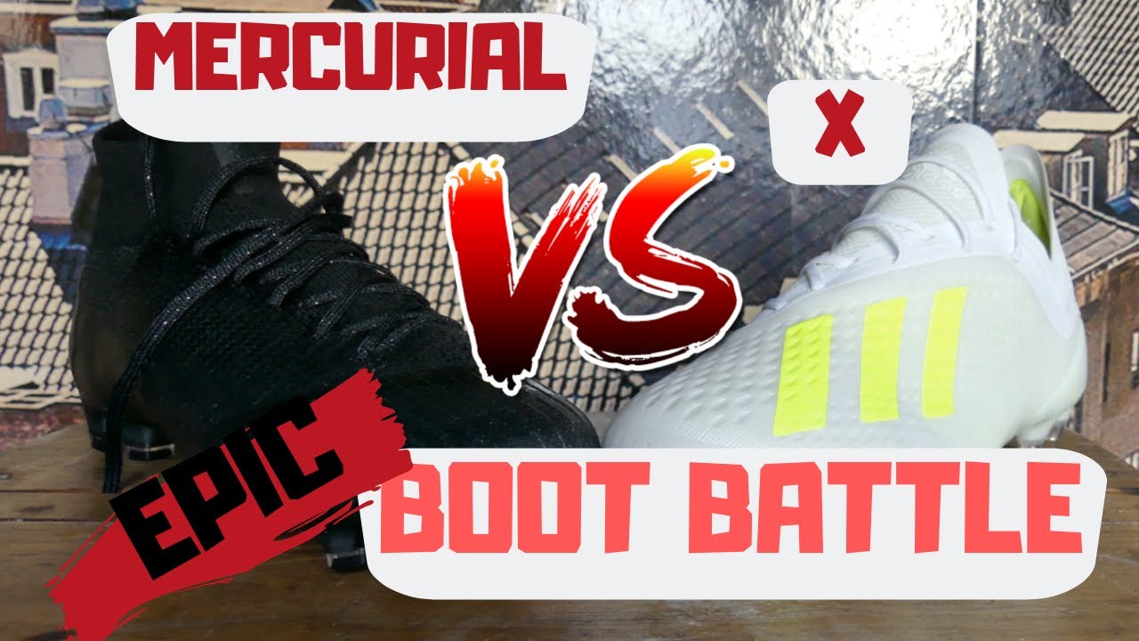 Boot Battle: EPIC SPEED BOOT BATTLE! Adidas X18.1 vs Mercurial Superfly VI, Wrestlemania Theme!