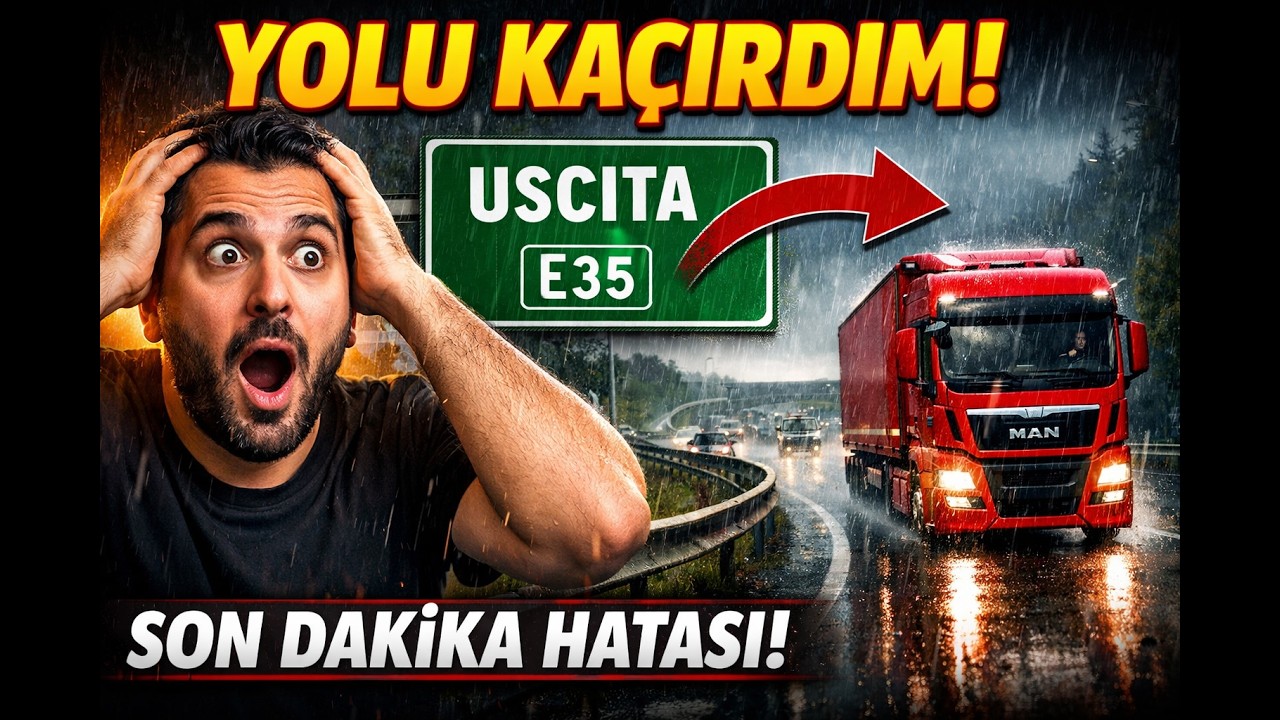ETS 2 | YOLU KAÇIRDIM! Son Dakika Hatasıyla Roma'dan Napoli'ye (Gerçekçi Sürüş)