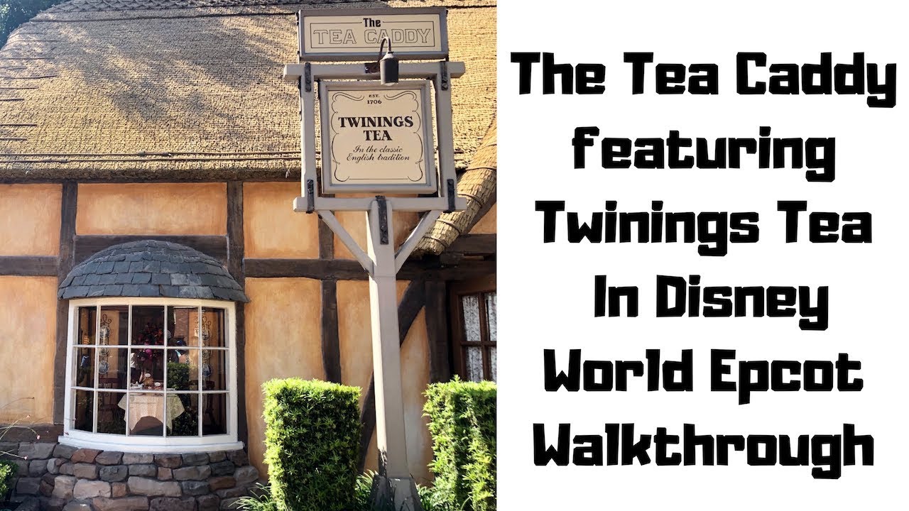 The Tea Caddy Twinings Tea Shop Walkthrough Tour Experience -Disney World Epcot Park Orlando Florida