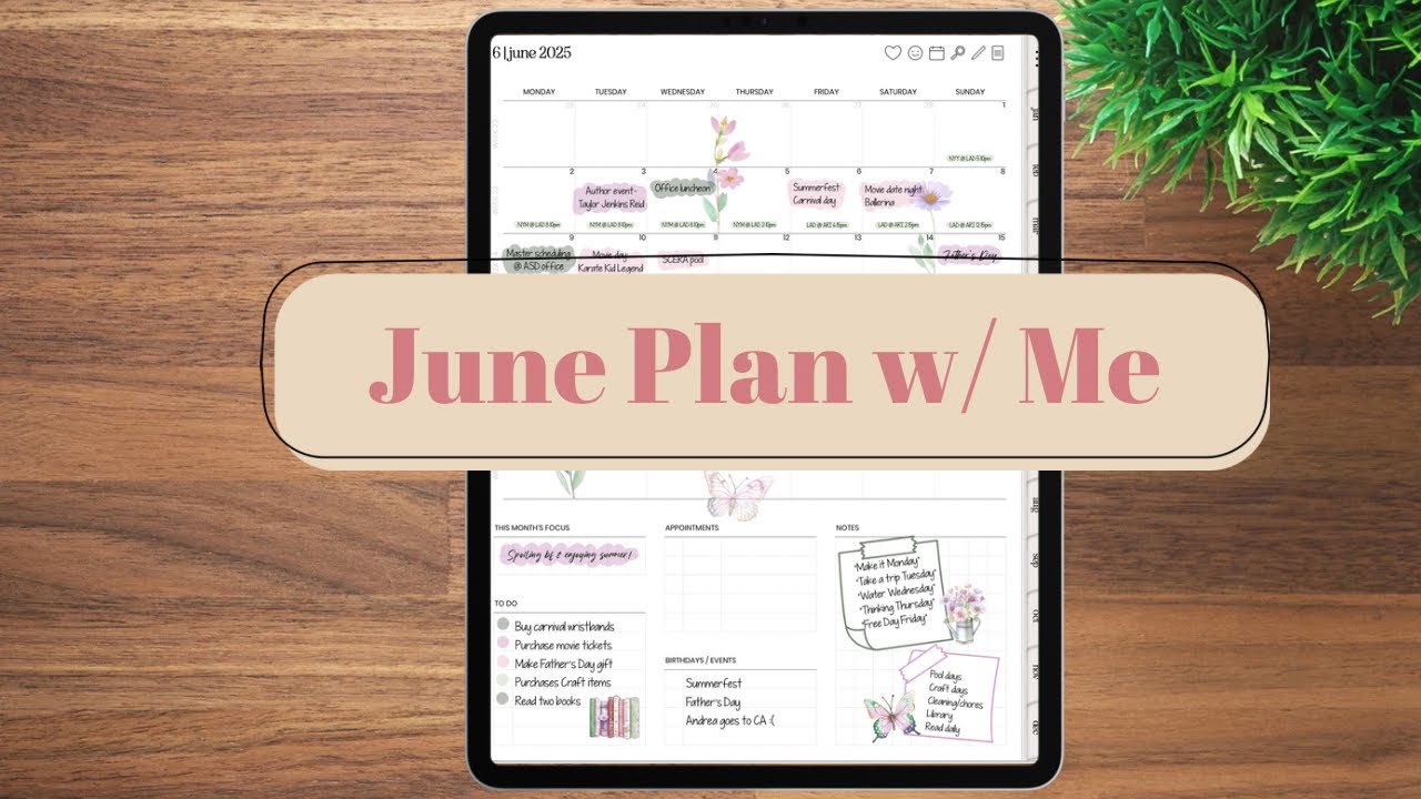 Plan w/ Me | June