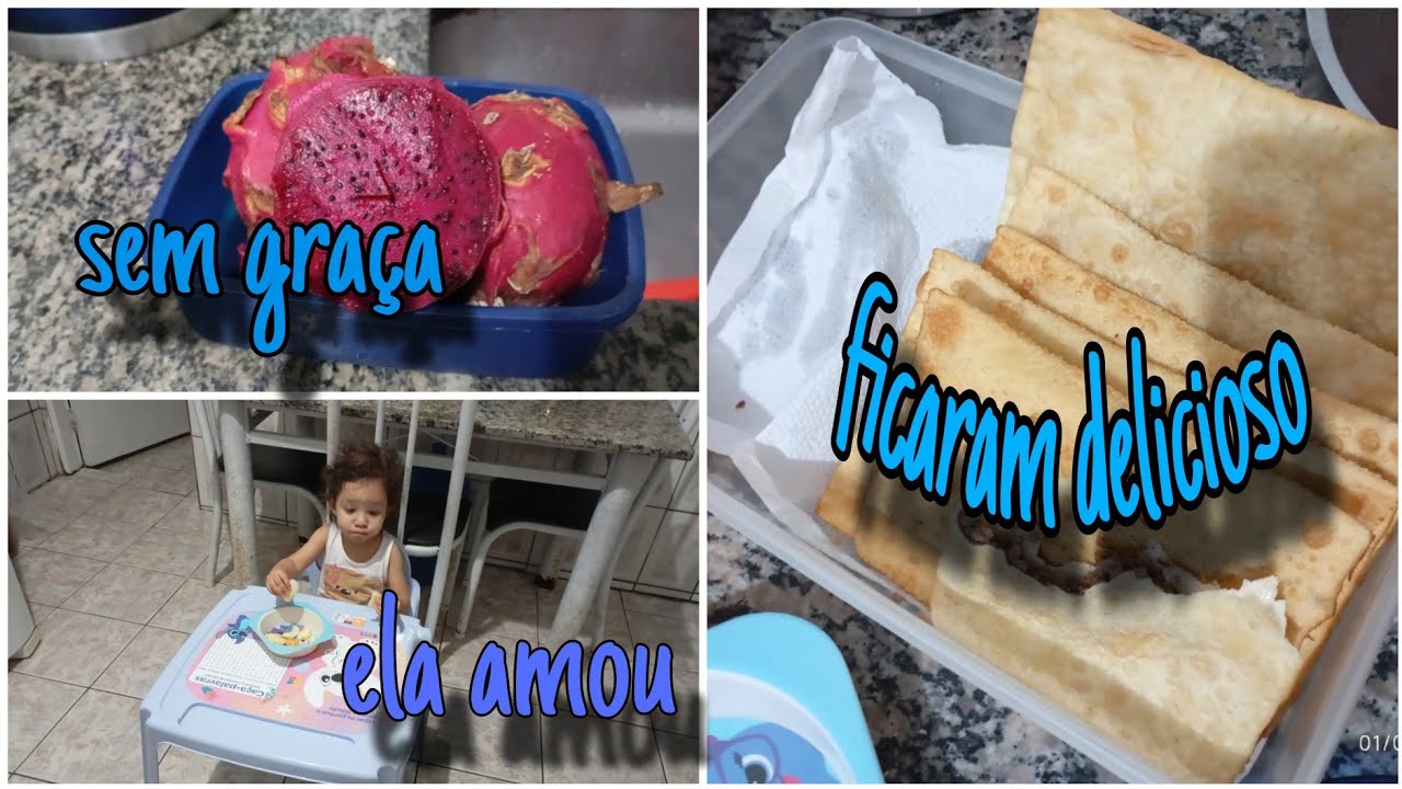 Nossa noite  do pastel/experimentando pitaia pela primeira vez/compramos a mesa da Sophia.