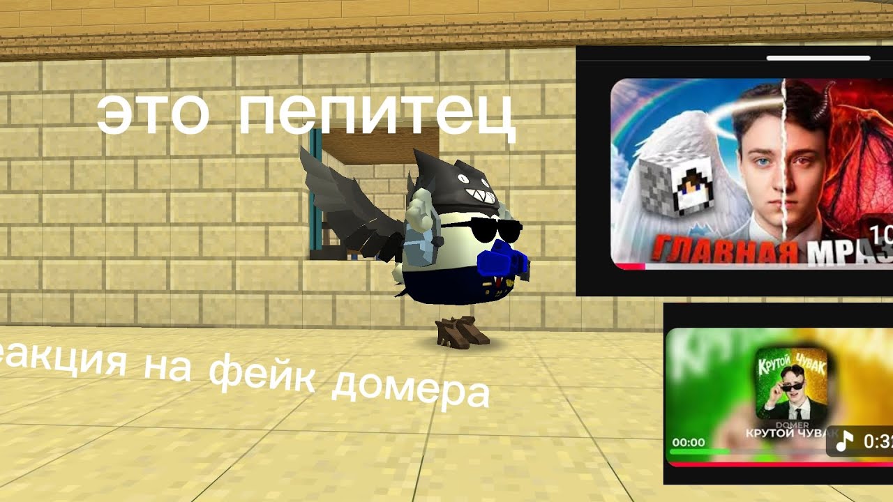 Реакция на фейк домера