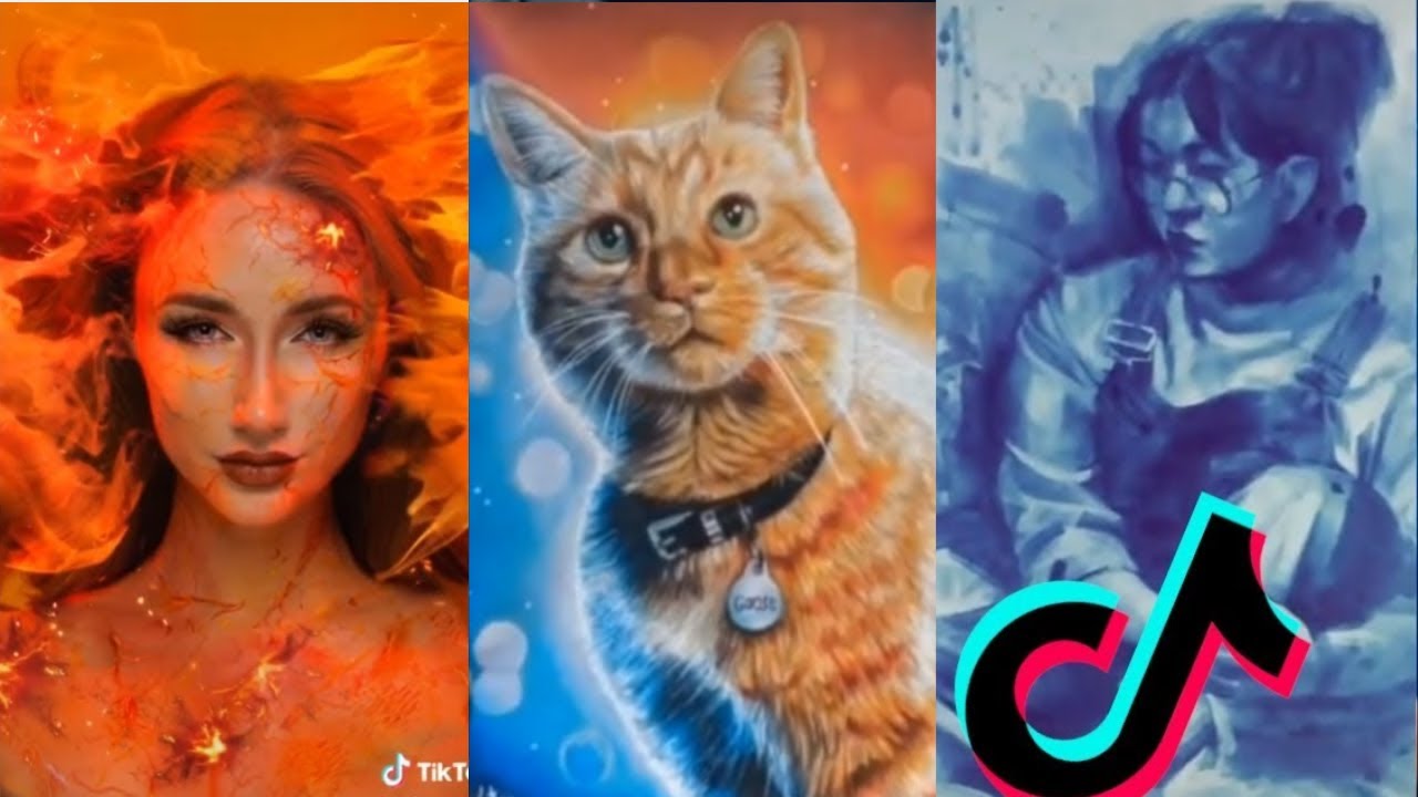 people doing artsy stuff on tiktok for 10 minutes straight   art tik tok compilation -  2020 - 1