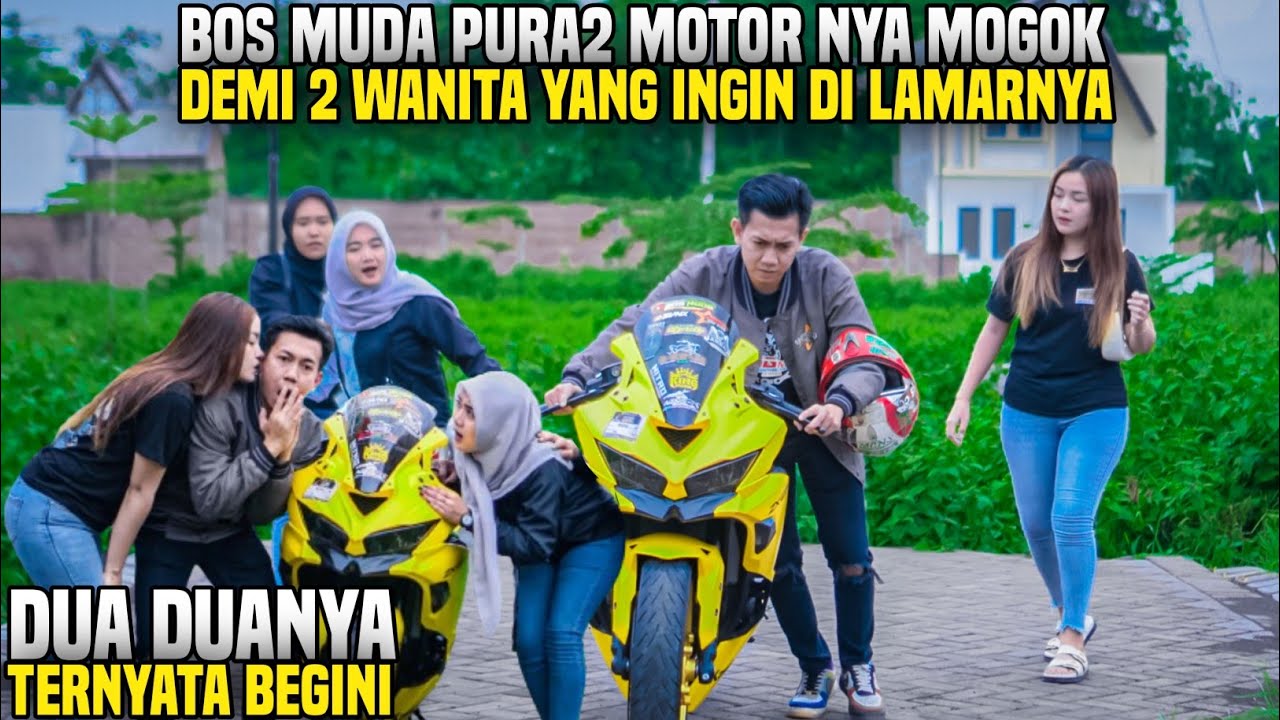BOS MUDA PURA2 MOTORNYA MOGOK DEMI MELIHAT PENGORBANAN 2 WANITA YANG INGIN DILAMARNYA!! Wow lihat..