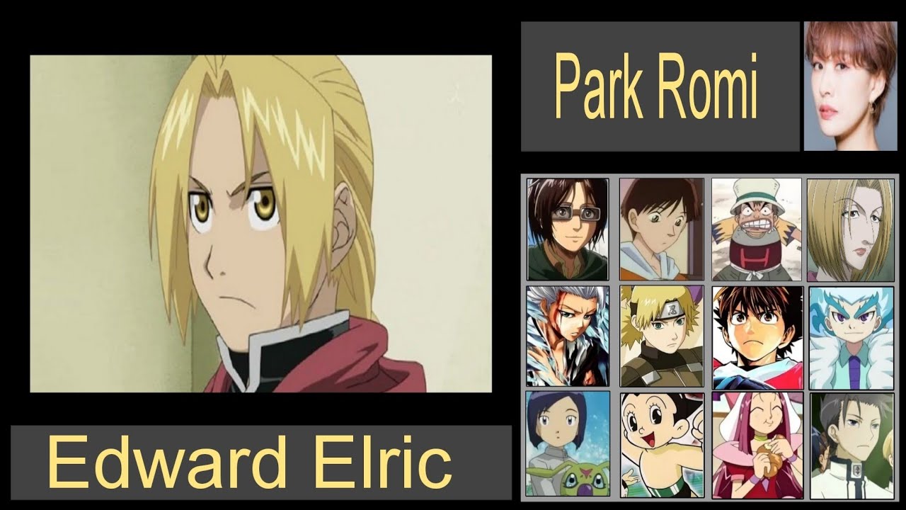 Fullmetal Alchemist Brotherhood: Characters Japanese Dub Voice Actor and Same Voice Characters