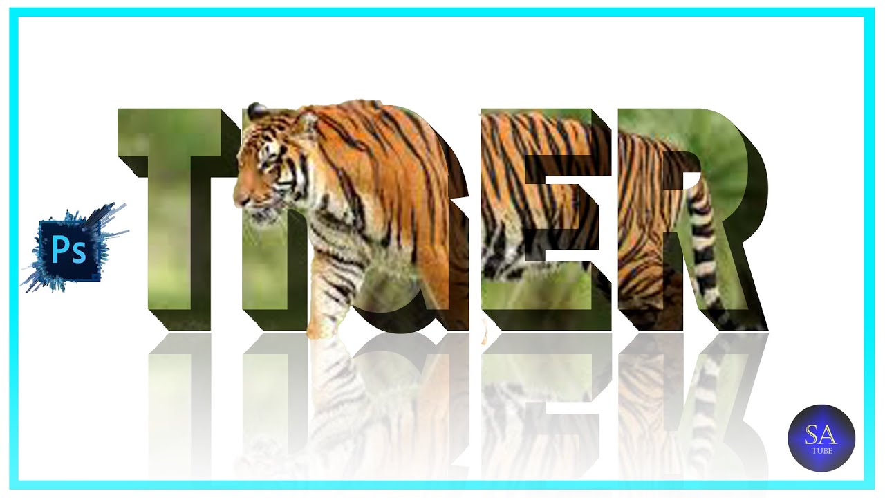 photoshop text effect // 3D typography