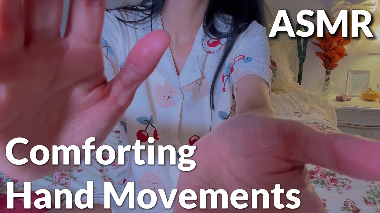 ASMR hand movements with mouth sounds & trigger words