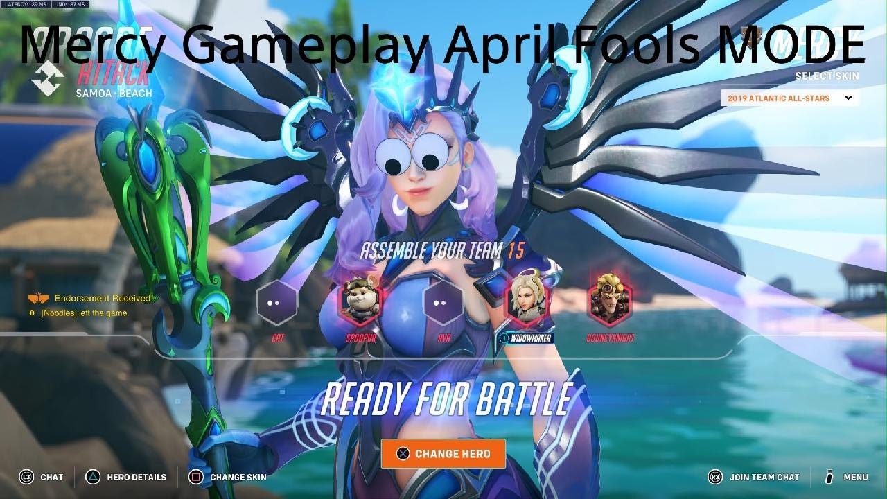 Overwatch 2- MERCY Gameplay April Fools MODE 😂💖✨