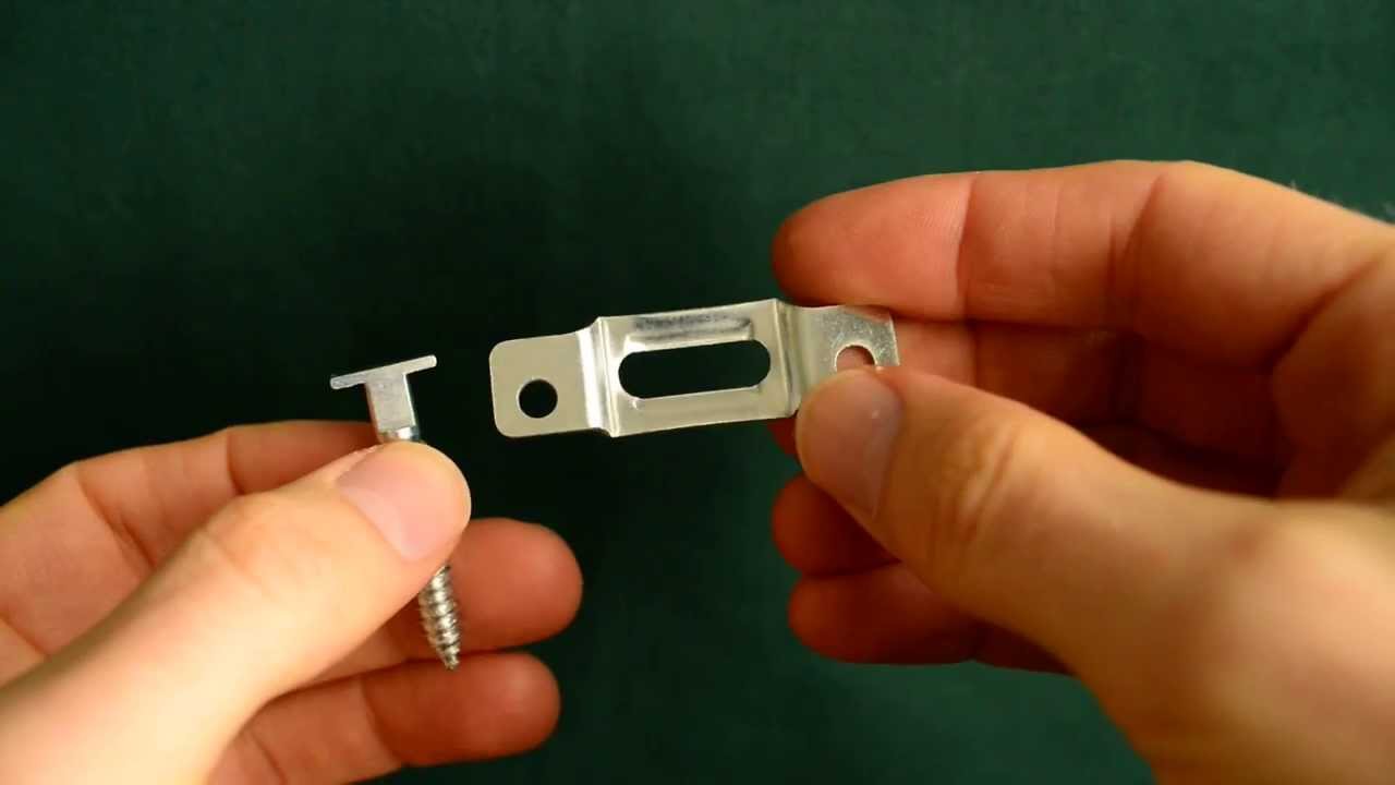 T-Screw security hangers for artwork