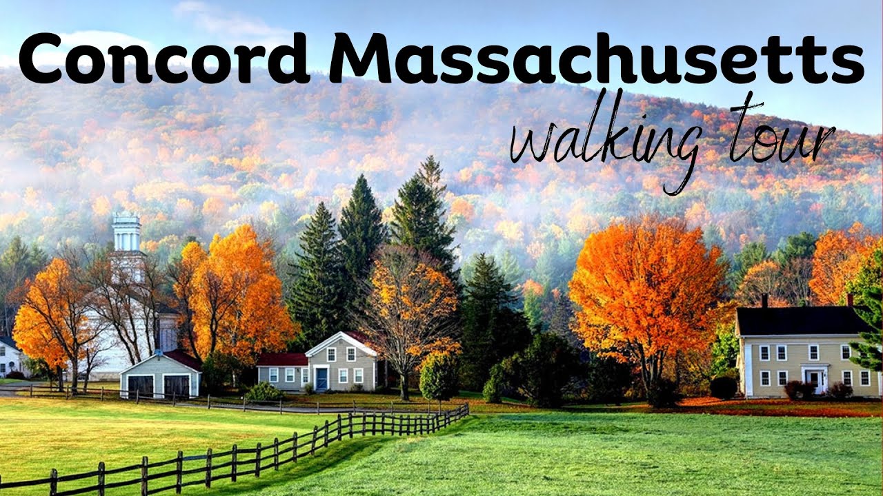 Concord Massachusetts Walking Tour | New England Charm & History | Revolutionary War
