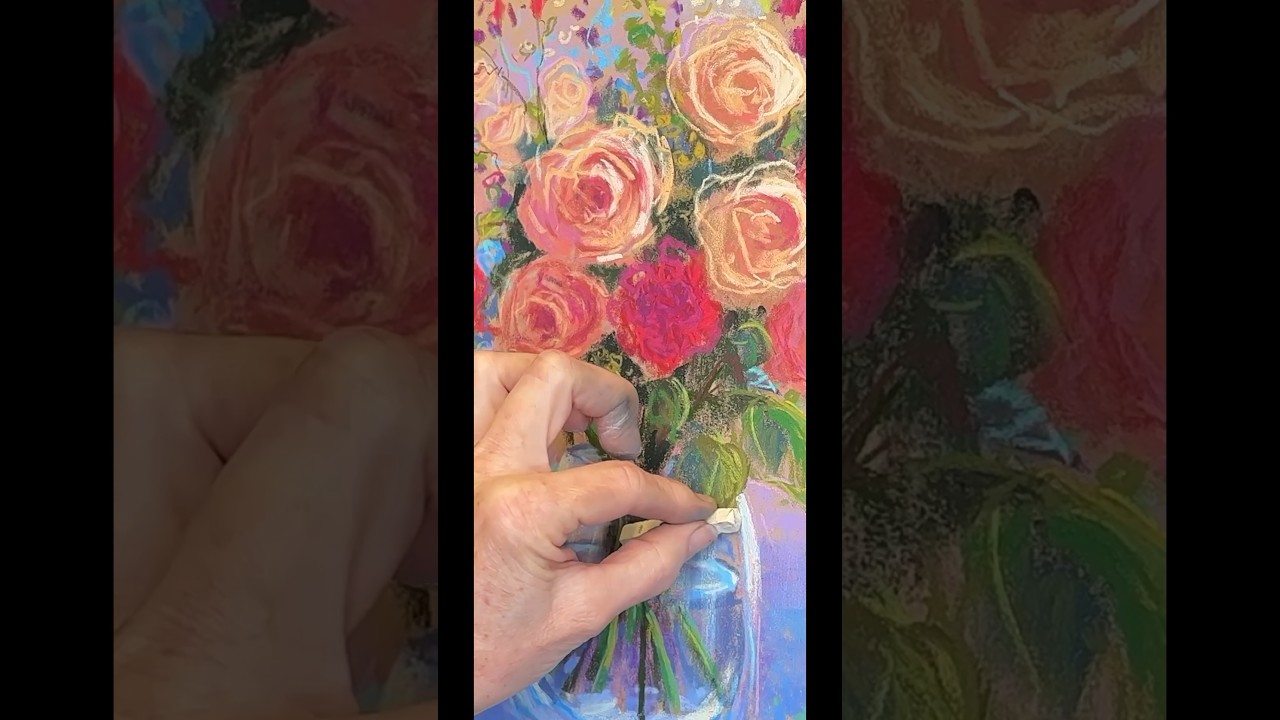 Бесплатные уроки рисования для начинающих в студии Monet Cafe! ￼#pastelpainting