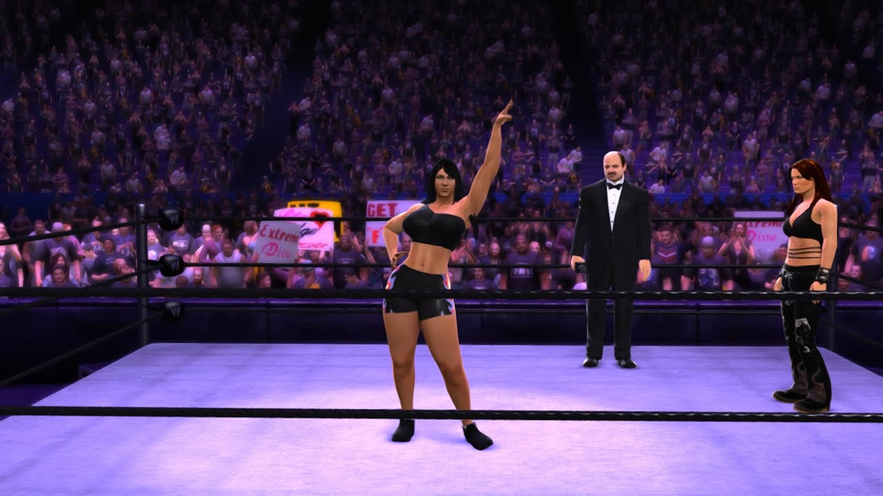 I created a baddie on wwe 2k14