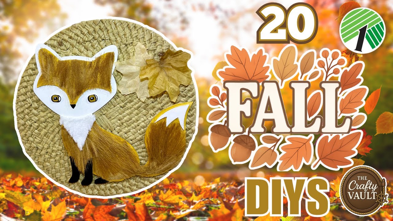 🦊 20 Woodland Dollar Tree Fall DIYS from the Crafty Vault 🍁 Autumn Home Decor