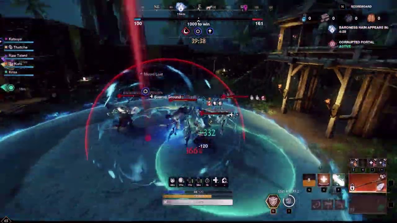 Hybrid Pocket Healer 12/9 100 STR | New World PVP Life Staff Season 3