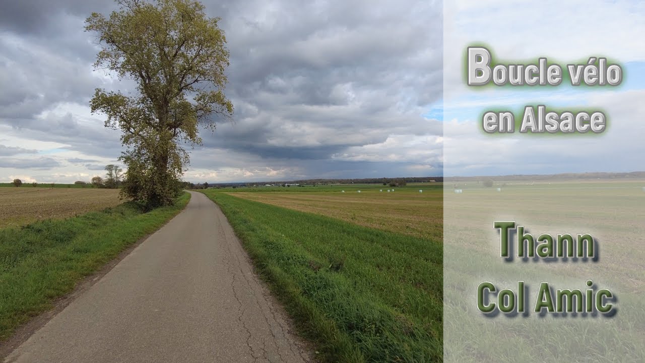 Boucle vélo en Alsace - Thann -Col Amic via Cernay et l'Eurovélo 5