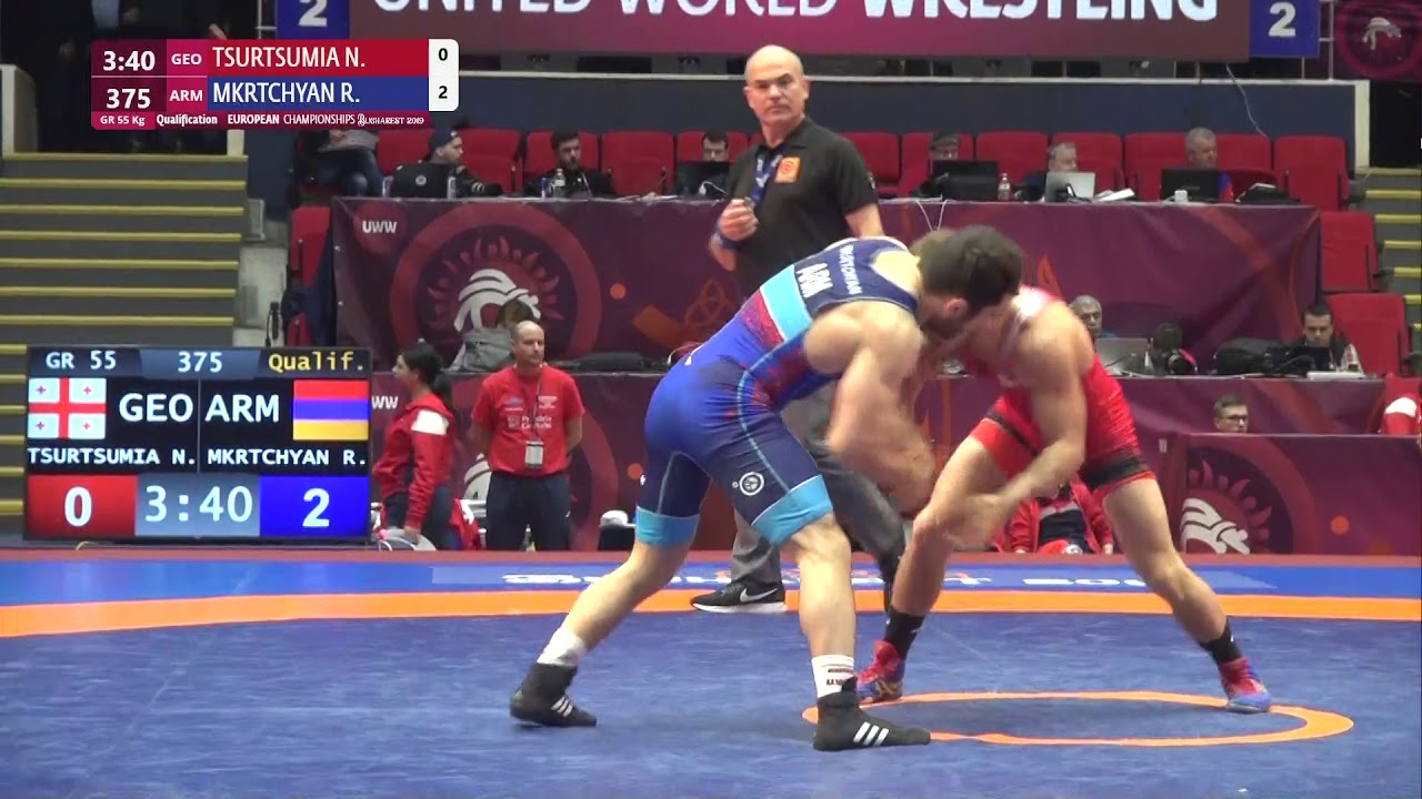 Qual. GR - 55 kg: N. TSURTSUMIA (GEO) v. R. MKRTCHYAN (ARM)