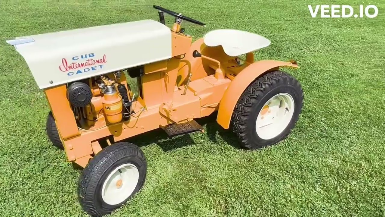 1961 Cub Cadet Original before and after