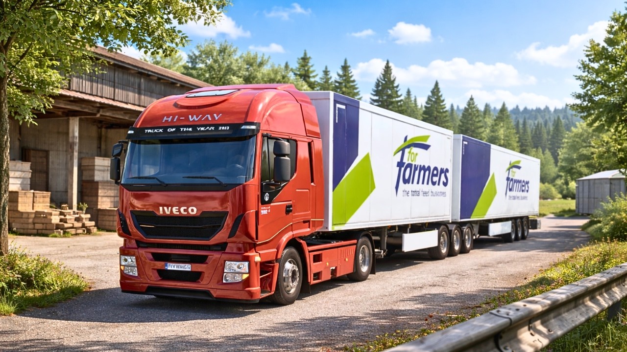 IVECO Stralis w/ Double Trailer in Dusky Evening! Germany → Sweden via Denmark #ets2 1.57