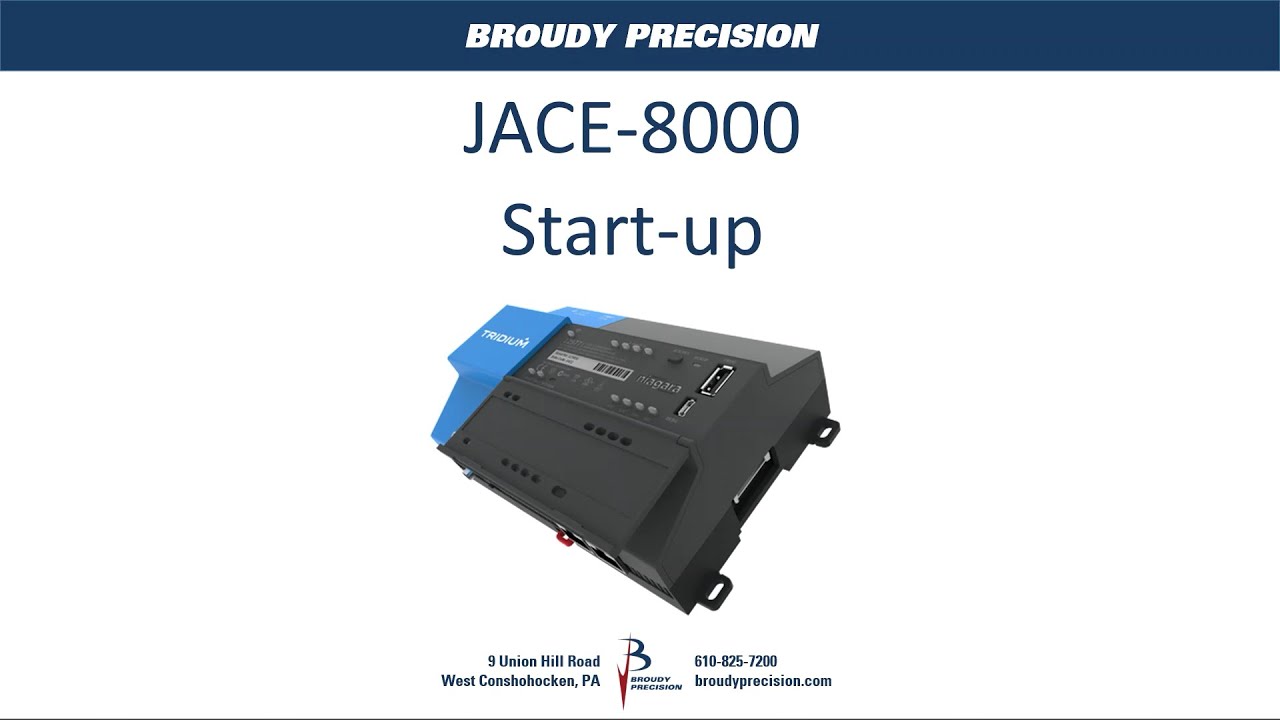 JACE 8000 Start up