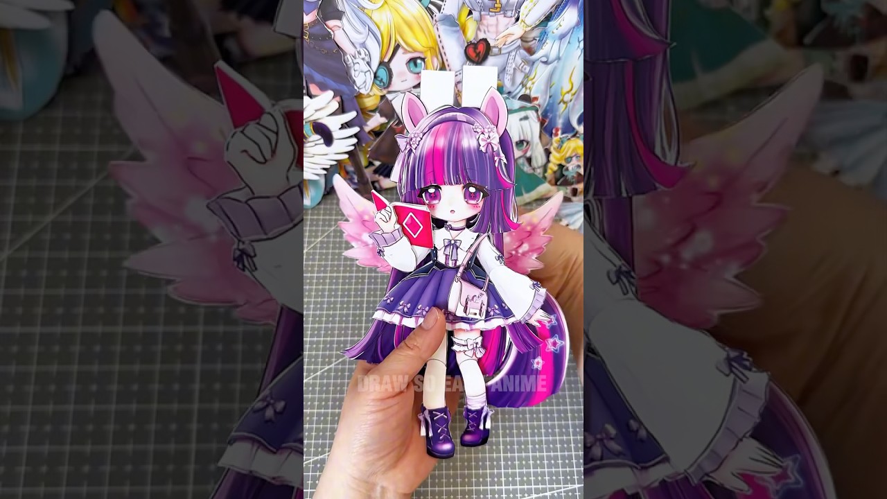 Tips make paper doll moving #paperdollcraft #paperdoll #diy