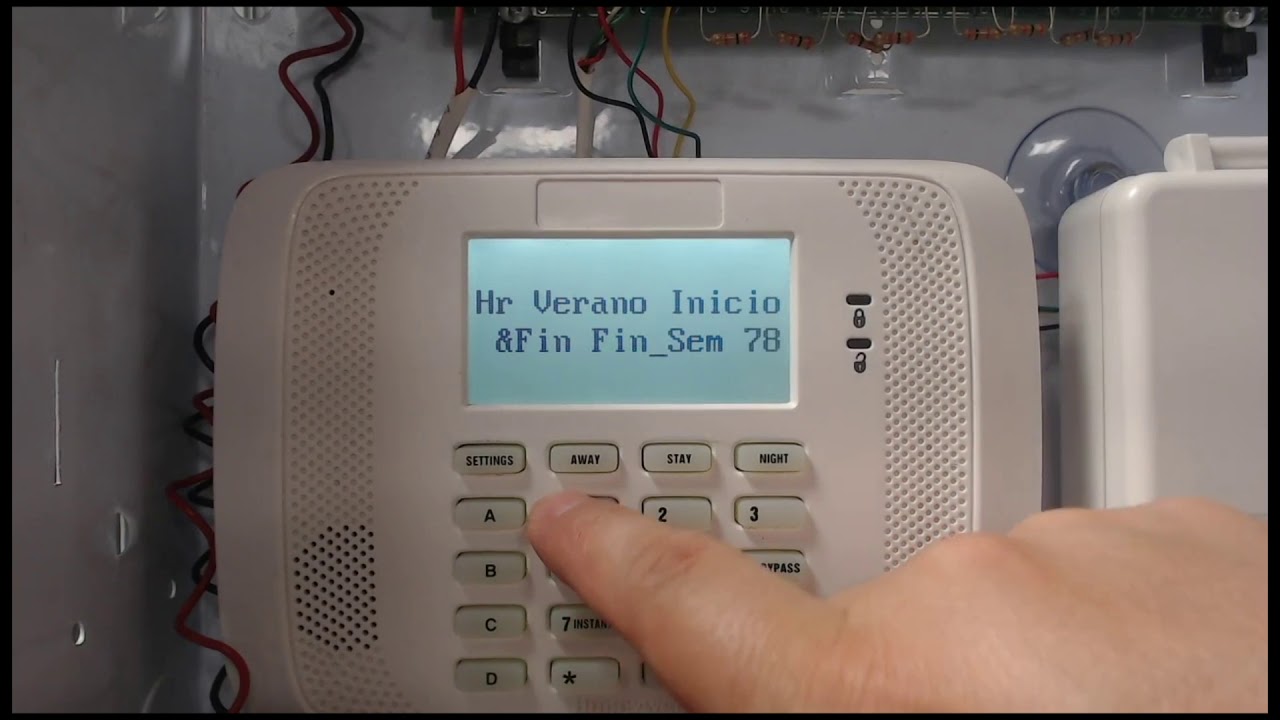 Honeywell - Programar Fecha y Hora Panel VISTA48