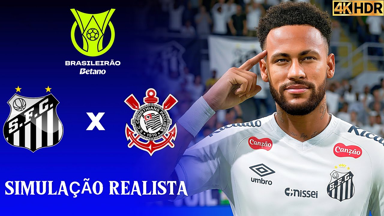 FC 26 4K - Santos x Corinthians | Brasileirão 2026 | Simulação Ultra Realista (60FPS).