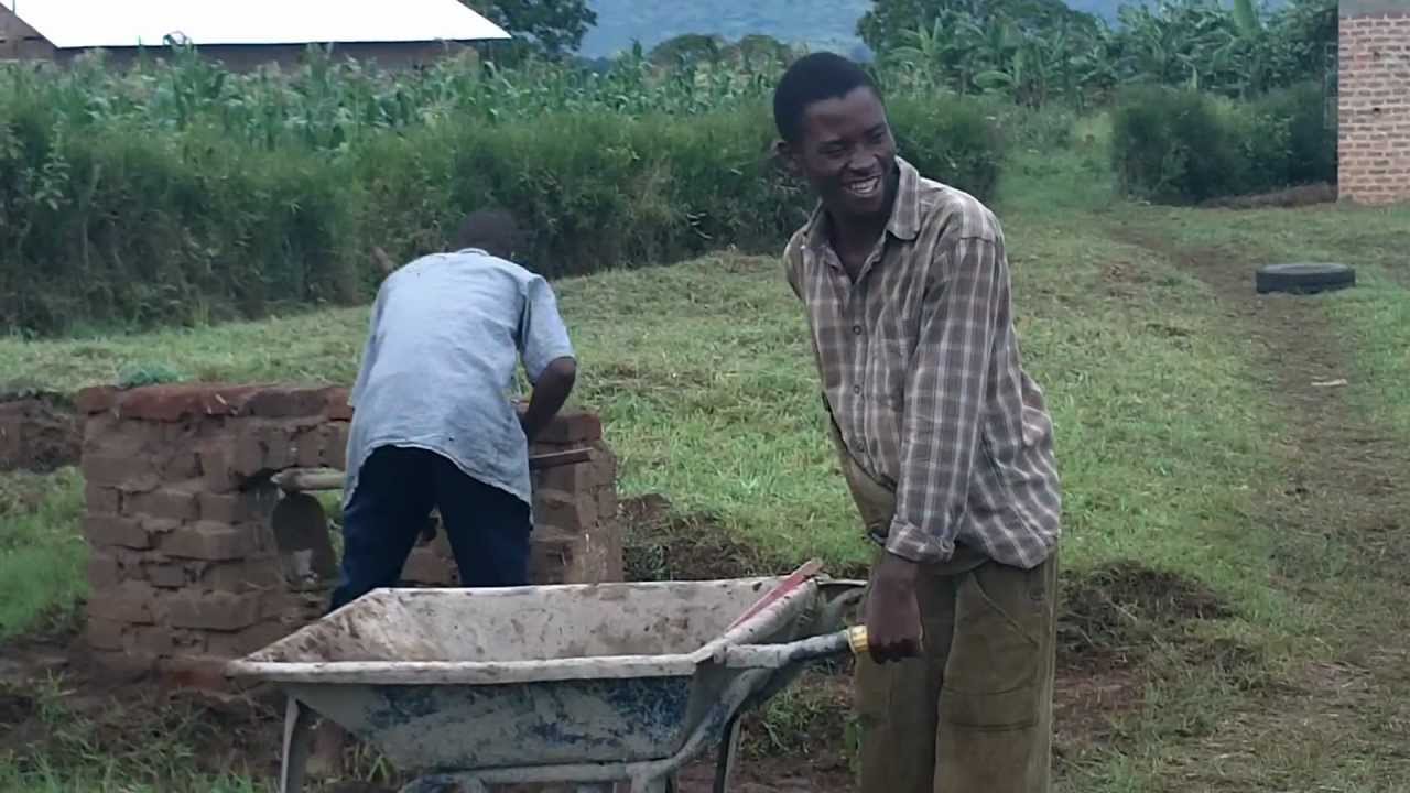 Kamwenge Secondary & Vocational Institute Masonry Students May 2011.MOV