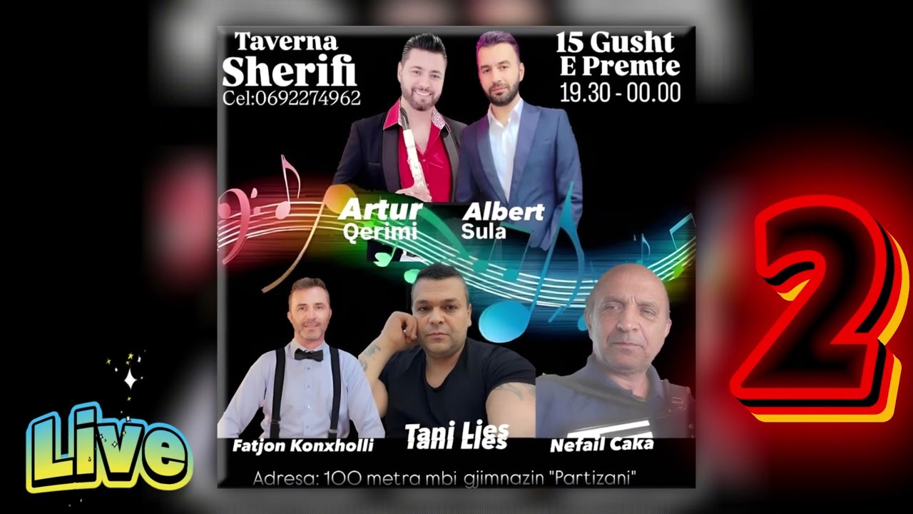 Kolazh 2 LIVE Turi Refaili Fatjoni Tani Berti
