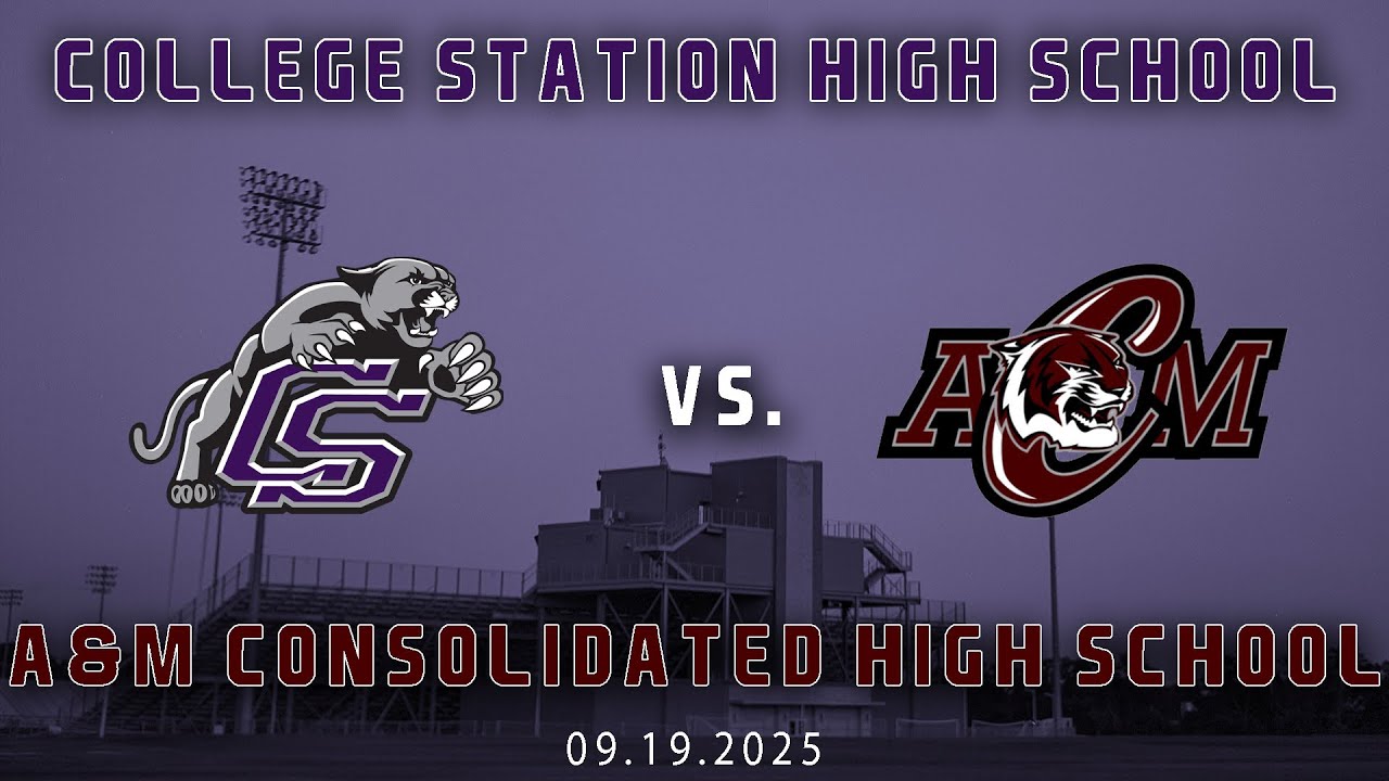 College Station Cougars vs. A&M Consolidated Tigers 09-19-2025 | CROSS TOWN SHOWDOWN