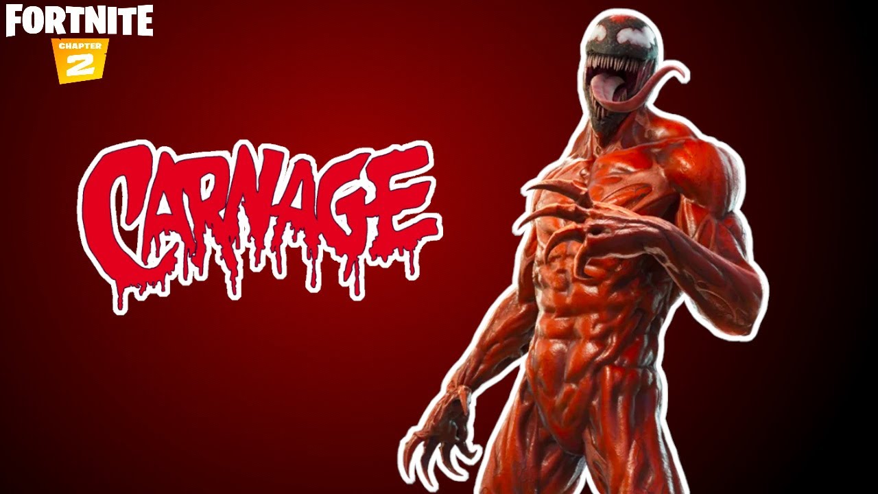 *NEW* CARNAGE SKIN GAMEPLAY - FORTNITE LEVEL 100 SKIN SHOWCASE