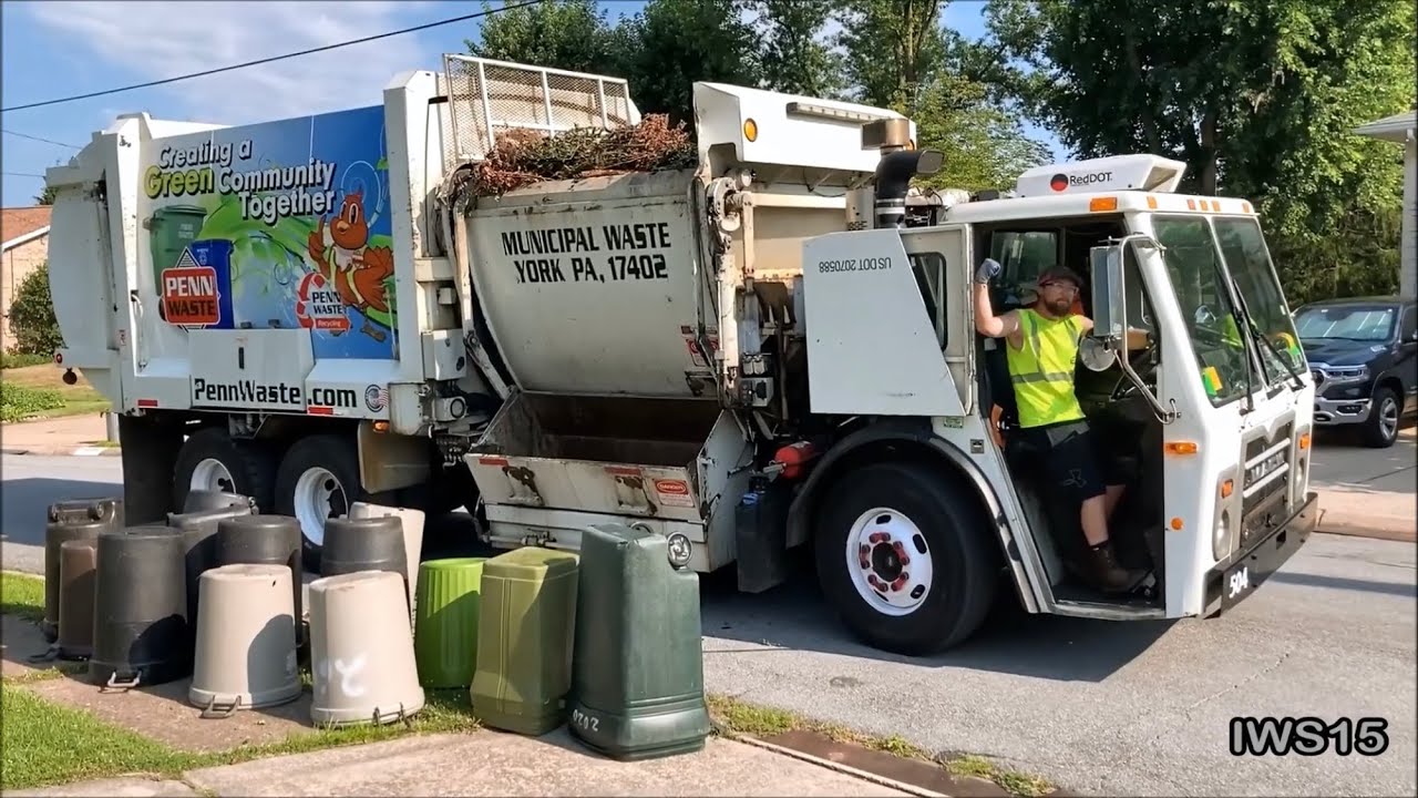 Penn Waste • GS Products Recycler Collecting Yard Waste