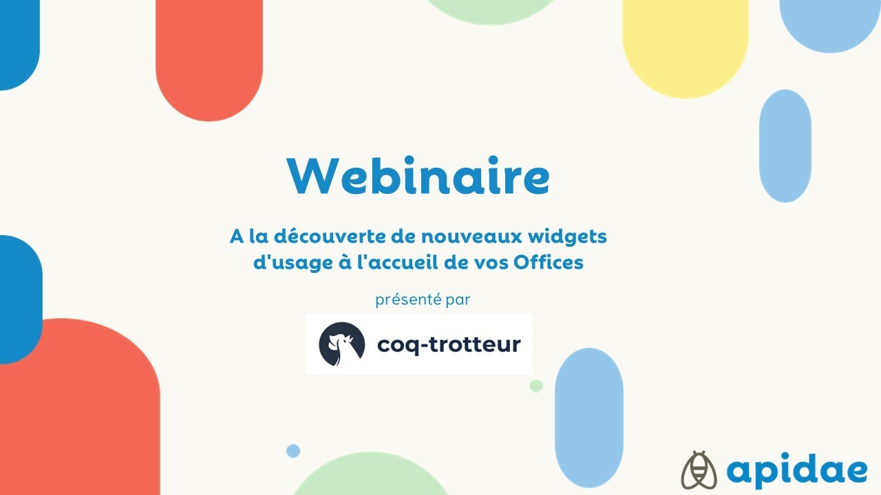 Replay - Webinaire Coq trotteur : à la découverte de nouveaux widgets