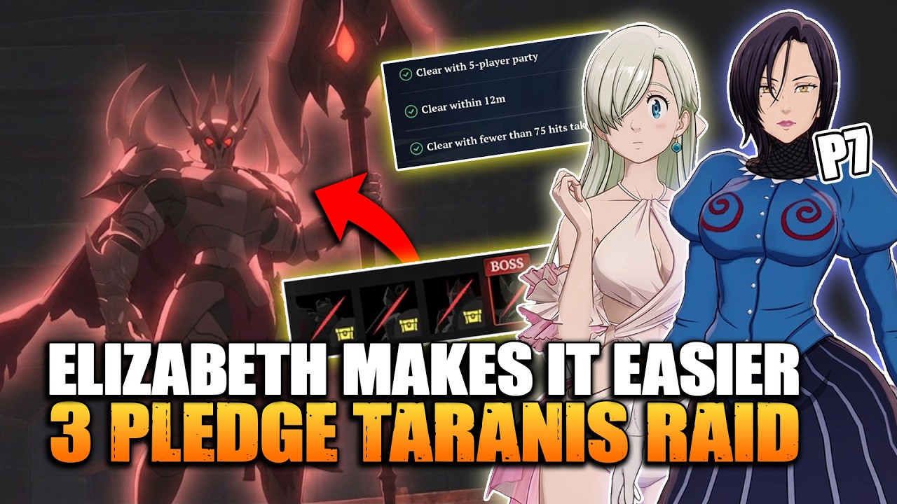 All Boss Clear with 3/3 Pledge | Abyss Taranis Raid | The Seven Deadly Sins: Origin
