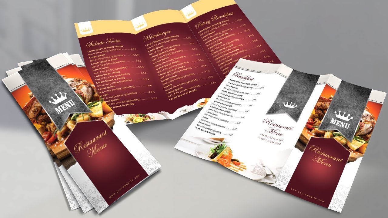Creative Restaurant Menu | Photoshop Tutorial