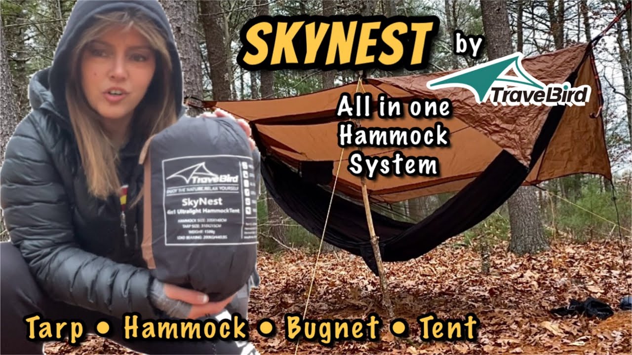 Skynest All in One Hammock System by Travelbird | Game Changer for Hammock Camping
