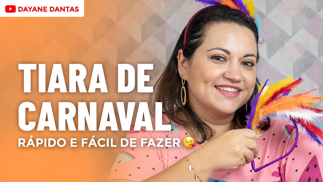 TIARA DA FOLIA! Carnaval RÁPIDO e Fácil de fazer | Artesanato Passo a Passo