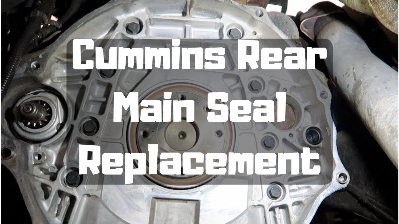 How To: Dodge Cummins 5.9 24V Rear Main Seal Replacement the easy way!