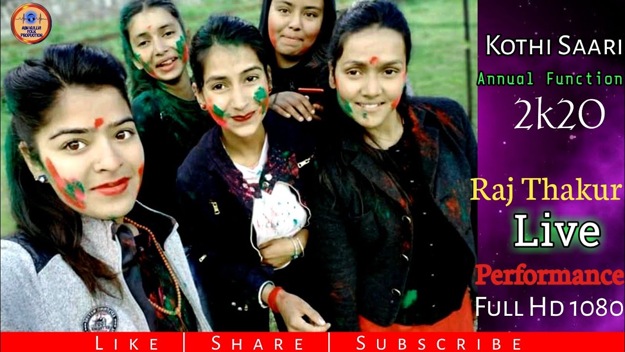 saari Kothi students association|Annual function 2k20|Raj Thakur Live performance 2020|