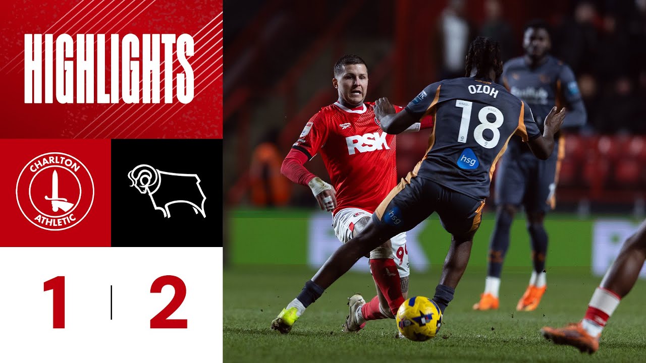 Highlights: Charlton 1 Derby County 2 (January 2026)