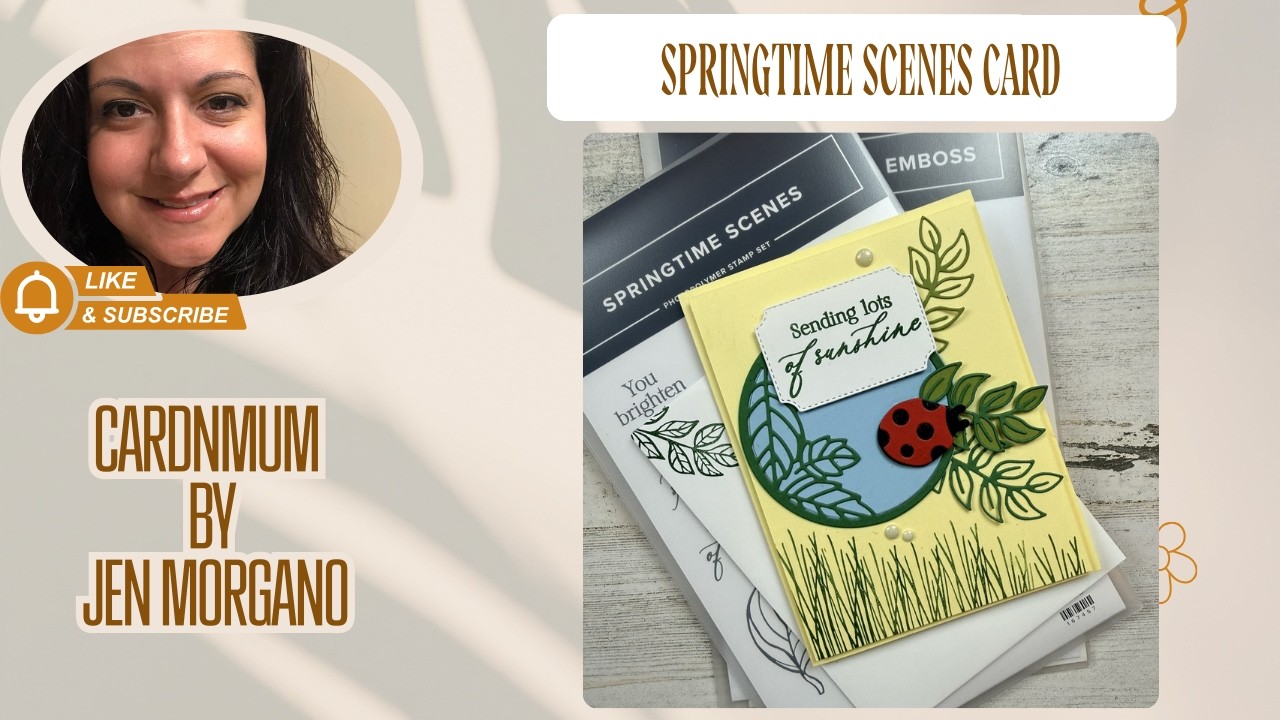 Springtime Scenes Lady Bug Card with @Cardnmum