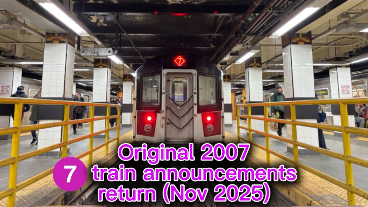 Original 2007 Annie Bergen 7 train Announcements Return In Revenue Service