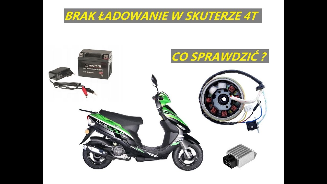 BRAK ŁADOWANIA W SKUTERZE GY6 50 4T GDZIE SZUKAĆ PRZYCZYNY