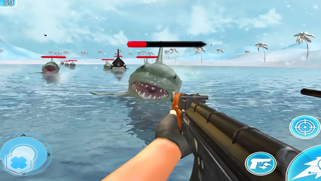 Angry Shark Sniper Hunting _ Android GamePlay #5