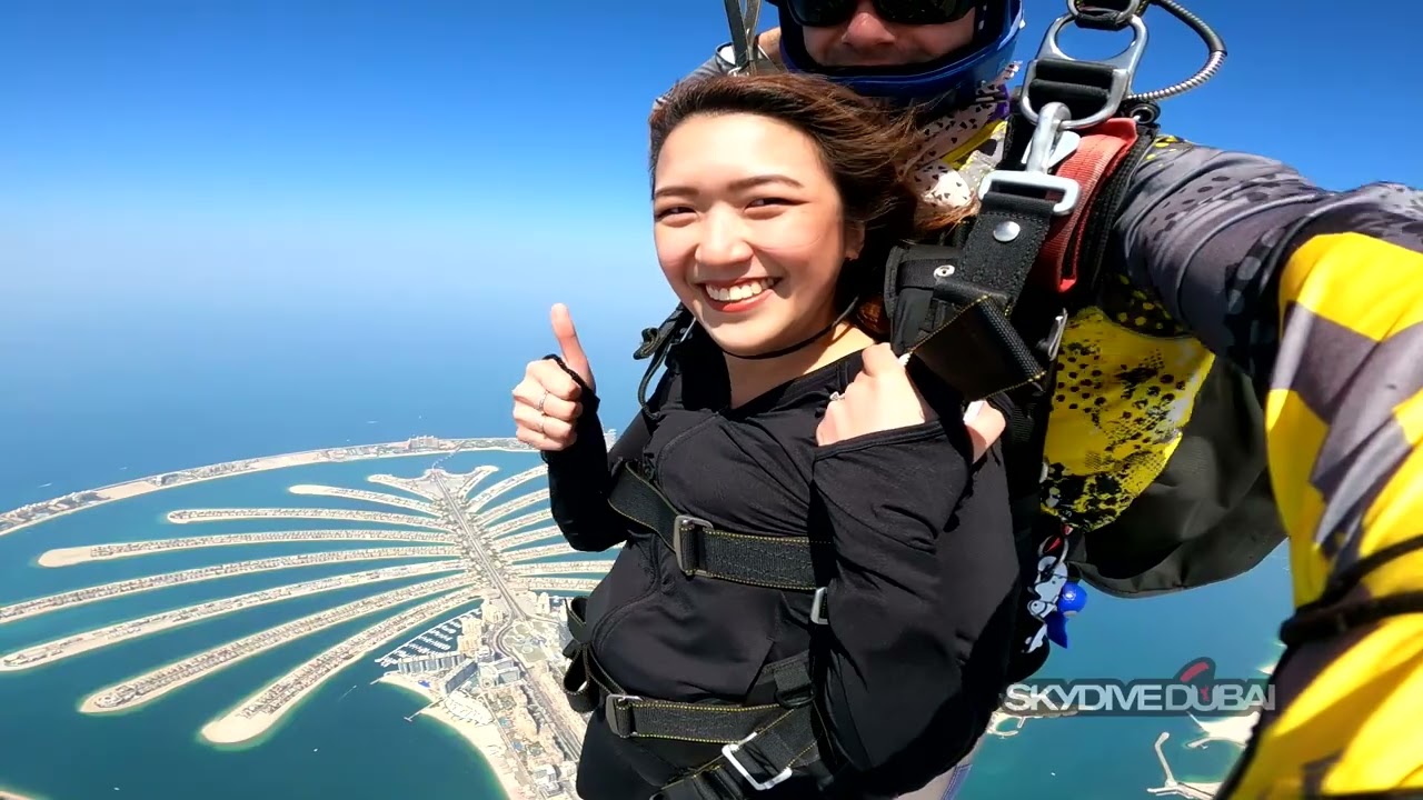 Skydive Dubai Experience ♥️  @skydivedubaivideo